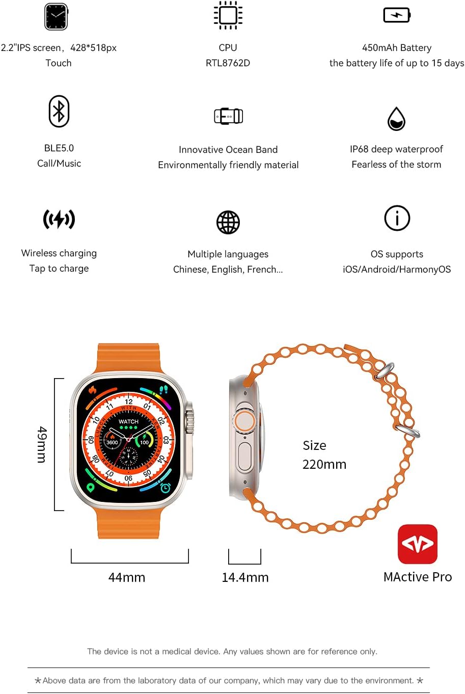 M8 Ultra Max Smart Watch